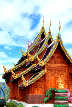 泰国寺庙外墙面