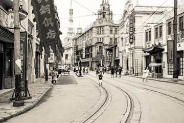民国时期老上海南京路