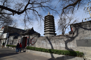 北京砖塔 万松老人塔