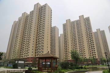 涿州水岸花城的高层民居
