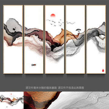 现代抽象意境水墨画 水墨禅境