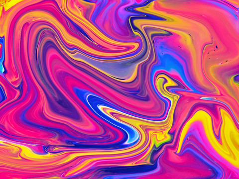 潮流酷炫流动油画纹理