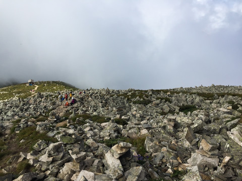 冰川遗迹 玛尼堆 秦岭 太白山