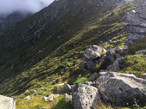 冰川遗迹 玛尼堆 秦岭 太白山