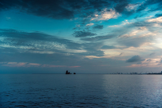 海边晚霞