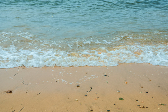 沙滩浪花