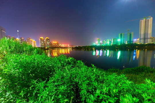 惠州金山湖公园夜景