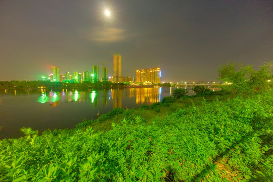 惠州金山湖公园夜景