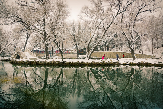 风景画 雪景