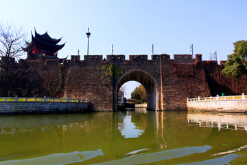 苏州 运河 城墙 苏州游船