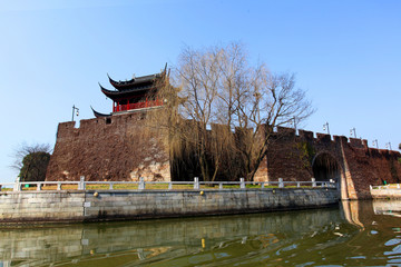 苏州 运河 城墙