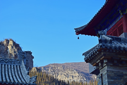 寺院房屋建筑景观