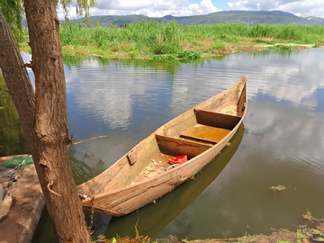 湿地小木船
