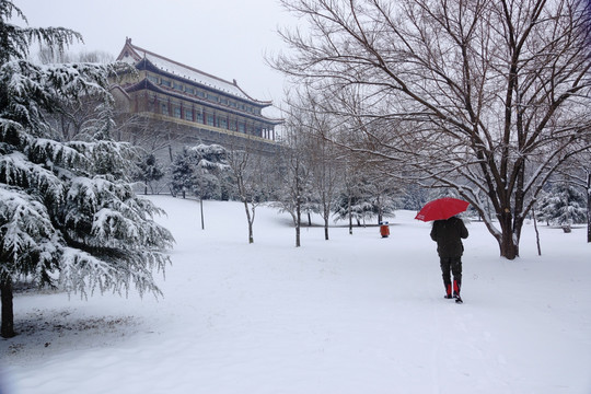 水墨雪景