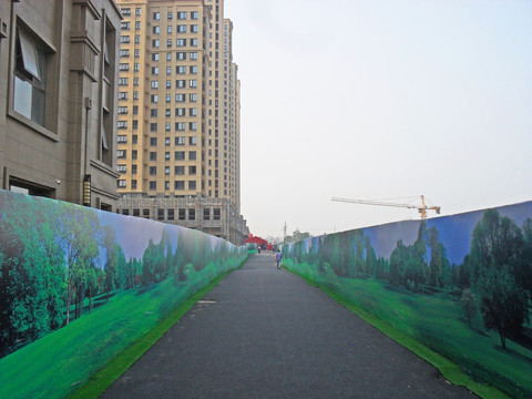 新楼盘新道路景观