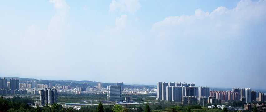 林立的高楼远景