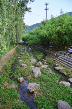 重渡沟的河流景观