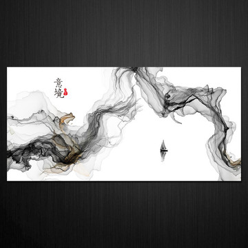 新中式意境水墨画