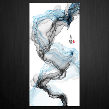 抽象意境水墨画