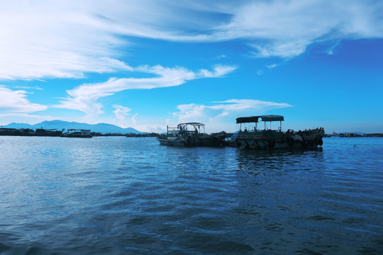 阳江旅游大角湾大海唯美风景摄影