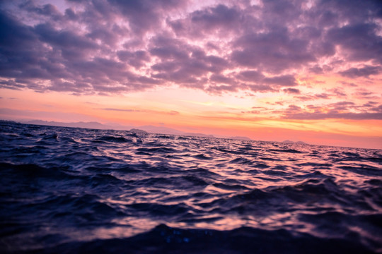 海上晚霞
