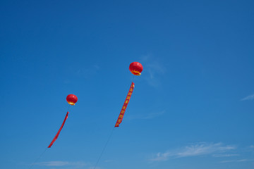 天空 红灯笼 开工庆典