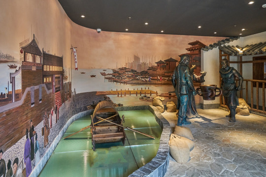 古代制盐场景 古代采盐