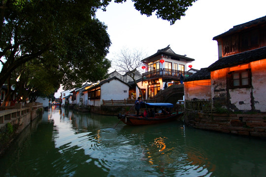 周庄 水乡 江南 民居 河道
