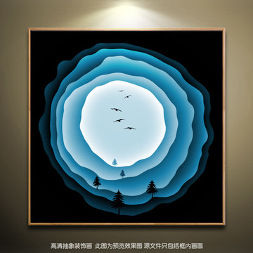 抽象空灵装饰画