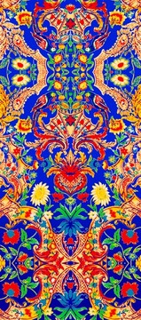 民族风 数码印花 有分层