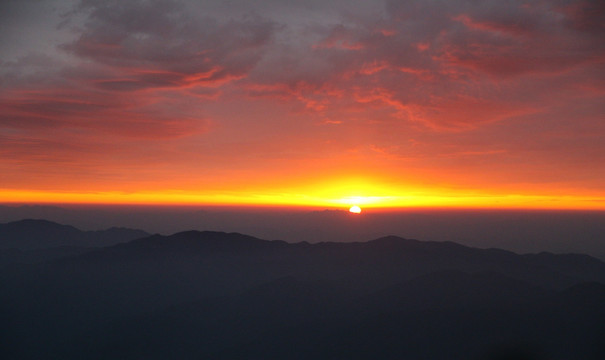 黄山日出