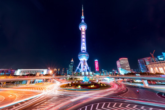 东方明珠夜景