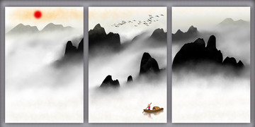 水墨画