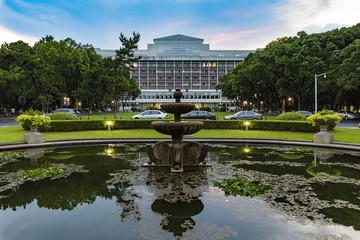 浙江大学玉泉校区图书馆夜景