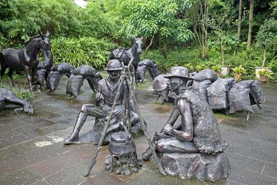 茶马古道雕像