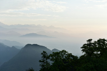 青城山 水墨自然风光