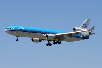 荷兰皇家航空公司 飞机降落