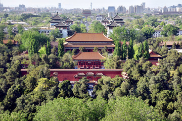 北京中轴线 景山鸟瞰