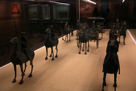 天津博物馆 展览 青铜车马