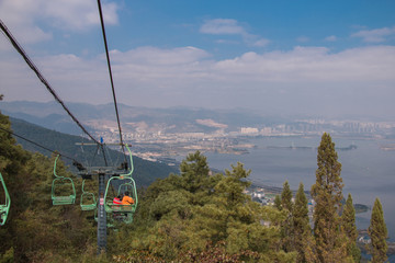 云南昆明滇池西山风景