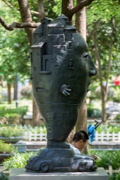 长寿公园雕塑