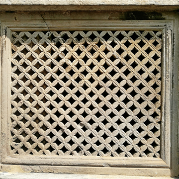 中式 石窗