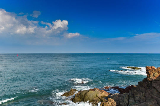 大海 海浪 青岛