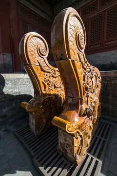 北京东岳庙 龙形琉璃鸱吻