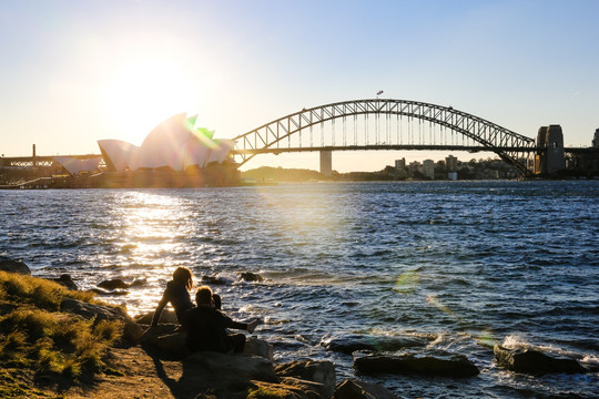 澳大利亚悉尼歌剧院和海港大桥