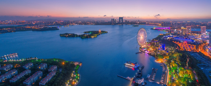 金鸡湖全景