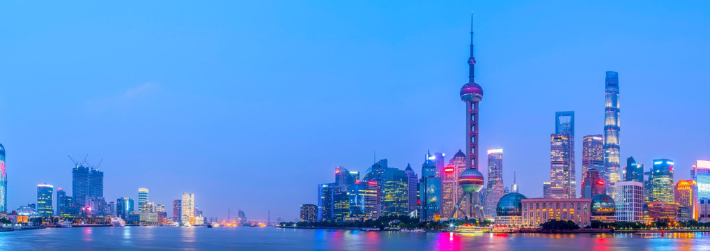 上海夜景 全景大画幅