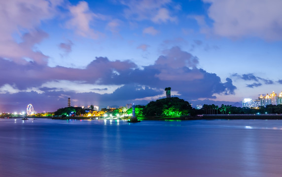 江心屿夜景