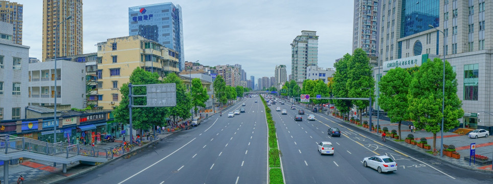 成都 科华中路 全景图