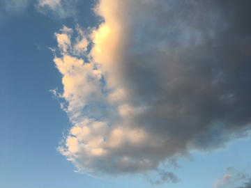 天空 晚霞 云层 蓝天白云